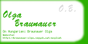 olga braunauer business card